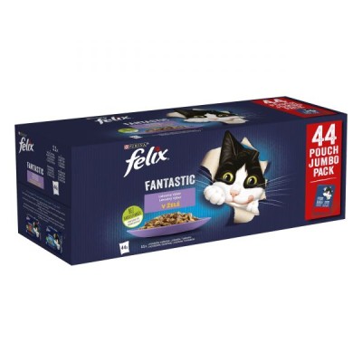 #15974 kapsicky-felix-fantastic-multipack-kura-hovadzie-losos-tuniak-v-zele-44-x-85-g